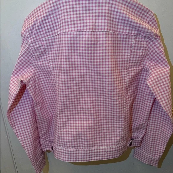 LAURA SCOTT Pink Gingham Women's Jacket - Picture 6 of 10